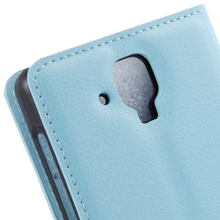 Litchi Texture Flip Leather Case with Holder & Card Slots & Wallet for Lenovo A536