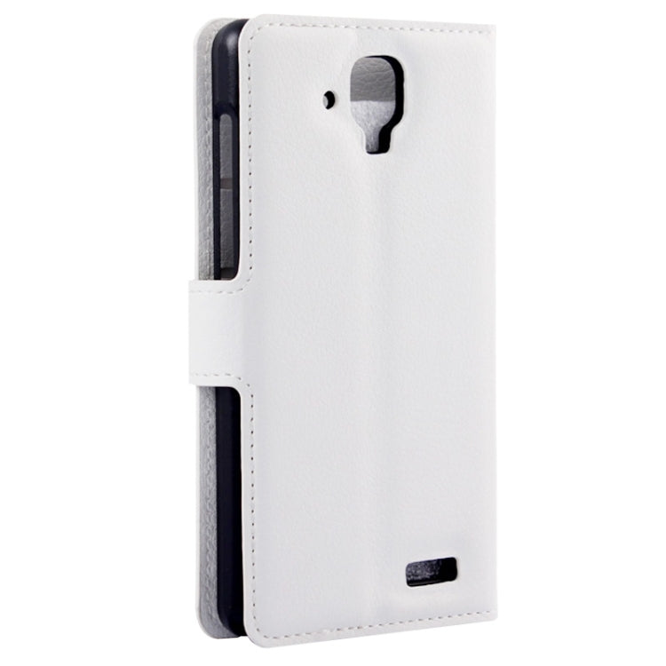 Litchi Texture Flip Leather Case with Holder & Card Slots & Wallet for Lenovo A536