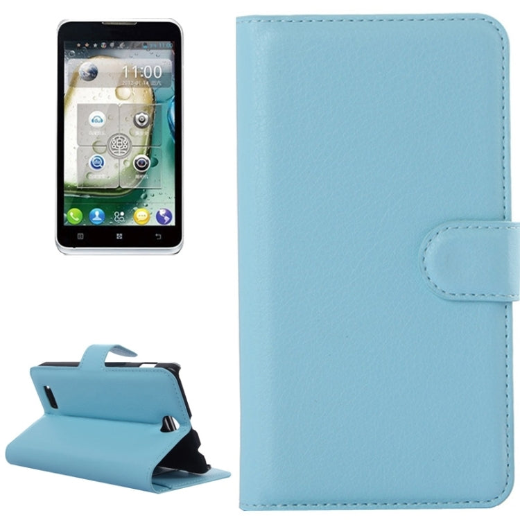 Litchi Texture Flip Leather Case with Holder & Card Slots & Wallet for Lenovo A590