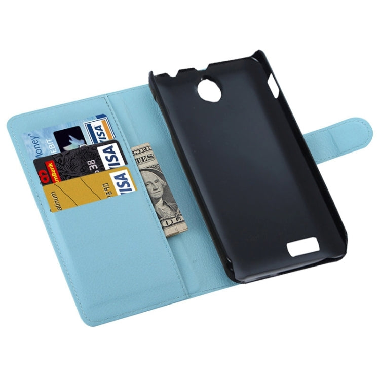 Litchi Texture Flip Leather Case with Holder & Card Slots & Wallet for Lenovo A590