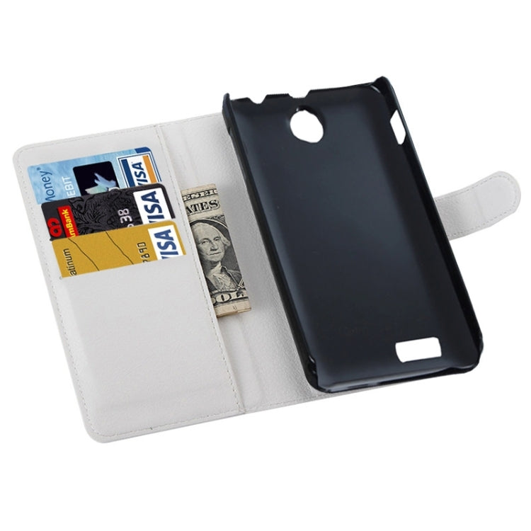 Litchi Texture Flip Leather Case with Holder & Card Slots & Wallet for Lenovo A590