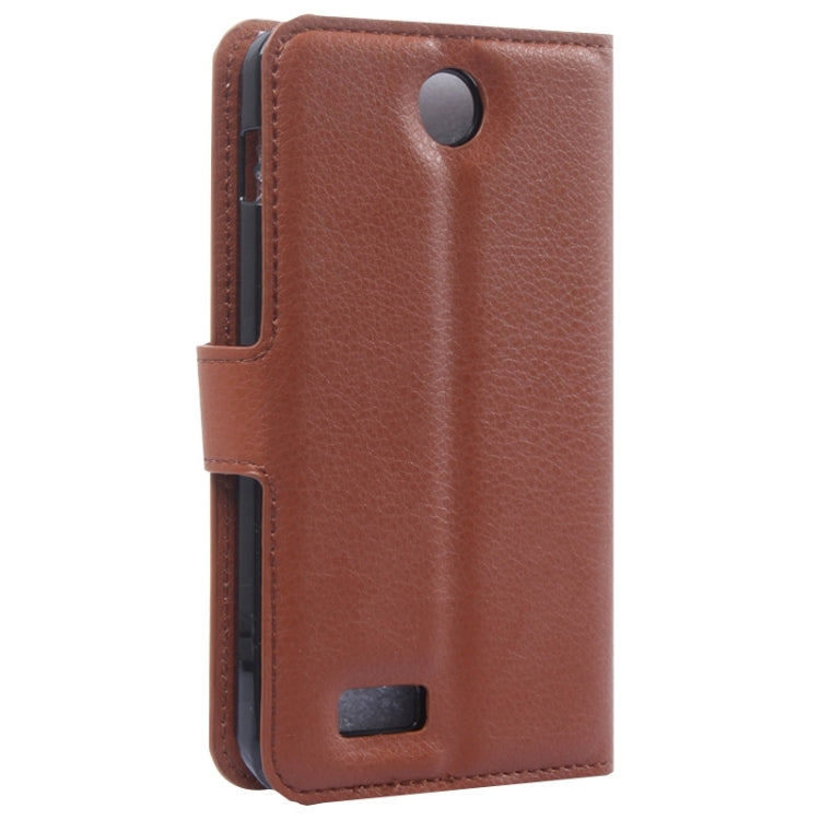 Litchi Texture Flip Leather Case with Holder & Card Slots & Wallet for Lenovo A590