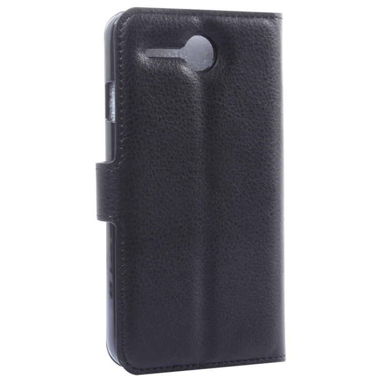 Litchi Texture Flip Leather Case with Holder & Card Slots & Wallet for Lenovo A680