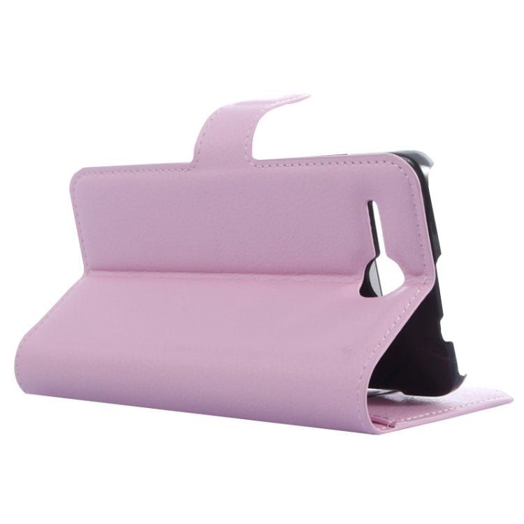 Litchi Texture Flip Leather Case with Holder & Card Slots & Wallet for Lenovo A680