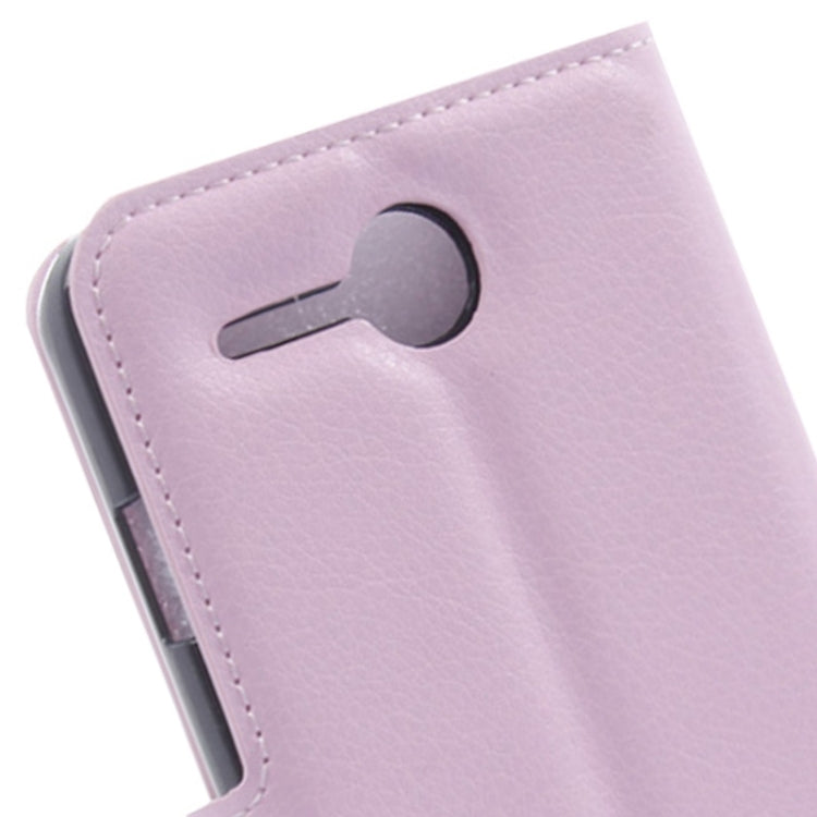 Litchi Texture Flip Leather Case with Holder & Card Slots & Wallet for Lenovo A680