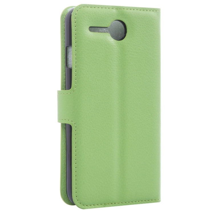 Litchi Texture Flip Leather Case with Holder & Card Slots & Wallet for Lenovo A680