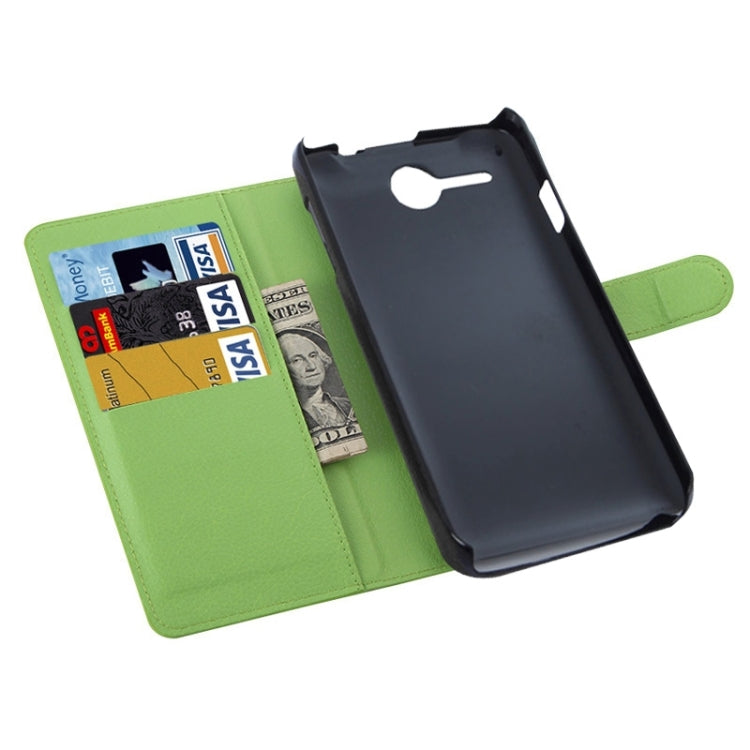 Litchi Texture Flip Leather Case with Holder & Card Slots & Wallet for Lenovo A680