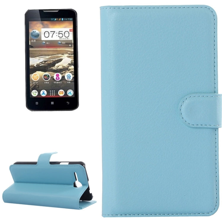 Litchi Texture Flip Leather Case with Holder & Card Slots & Wallet for Lenovo A680