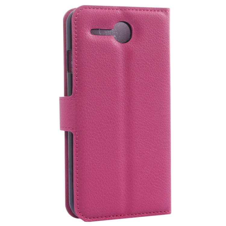 Litchi Texture Flip Leather Case with Holder & Card Slots & Wallet for Lenovo A680