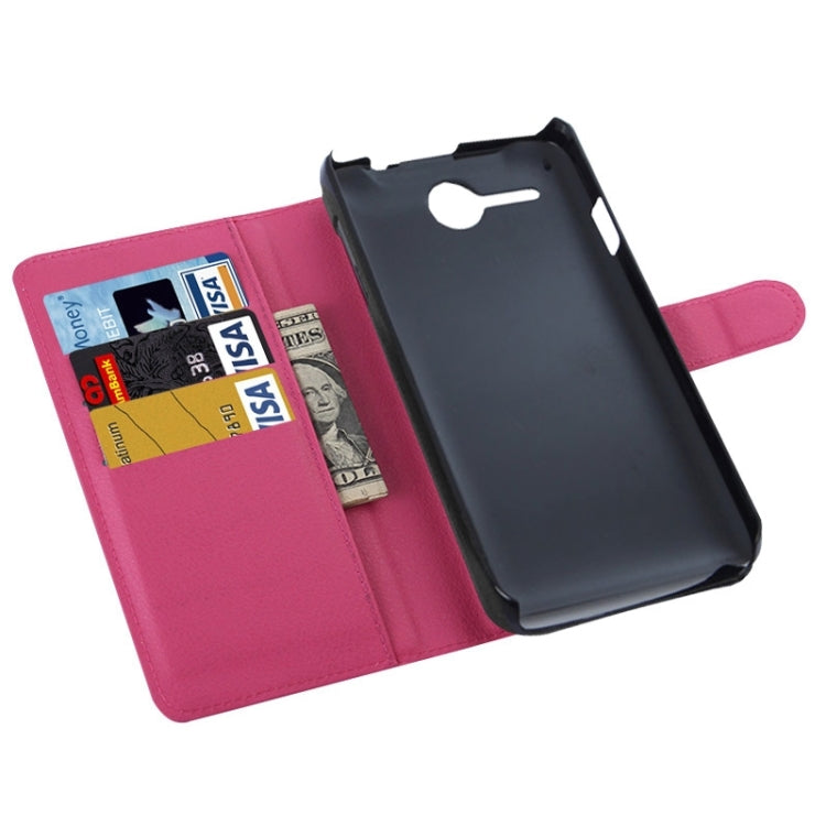 Litchi Texture Flip Leather Case with Holder & Card Slots & Wallet for Lenovo A680
