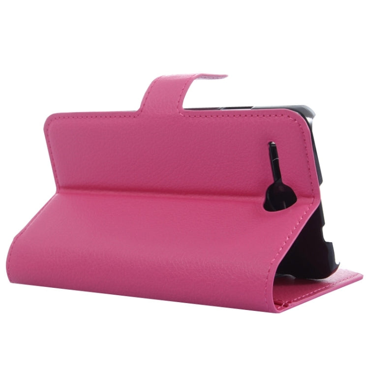 Litchi Texture Flip Leather Case with Holder & Card Slots & Wallet for Lenovo A680