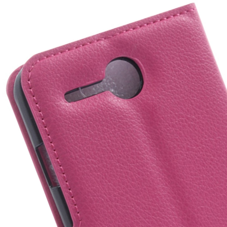 Litchi Texture Flip Leather Case with Holder & Card Slots & Wallet for Lenovo A680
