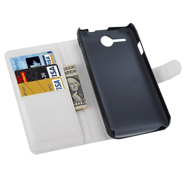 Litchi Texture Flip Leather Case with Holder & Card Slots & Wallet for Lenovo A680