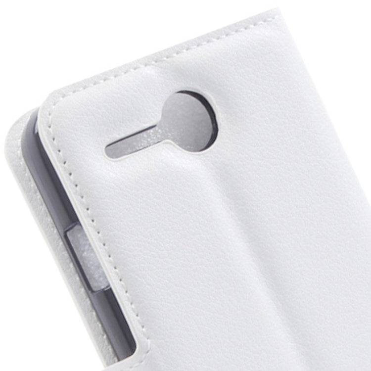 Litchi Texture Flip Leather Case with Holder & Card Slots & Wallet for Lenovo A680