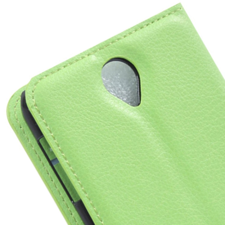 Litchi Texture Flip Leather Case with Holder & Card Slots & Wallet for Lenovo A850