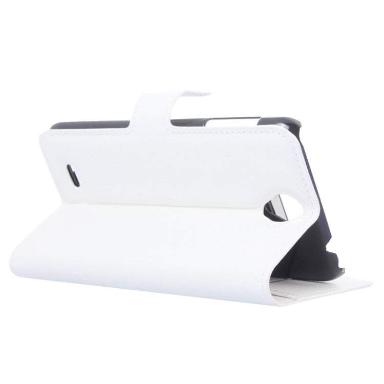 Litchi Texture Flip Leather Case with Holder & Card Slots & Wallet for Lenovo A850