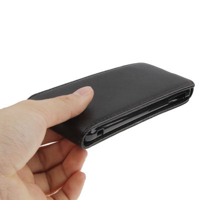 Pure Color Vertical Flip Soft Leather Case for Sony Xperia V LT25i(Black)