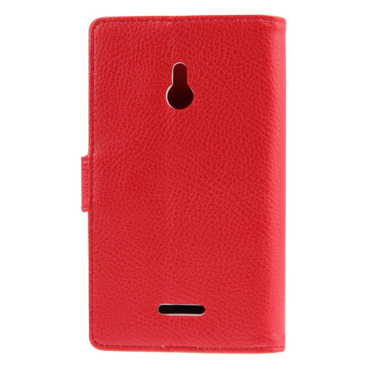 Litchi Texture Flip Leather Case with Card Slots & Holder for Nokia XL