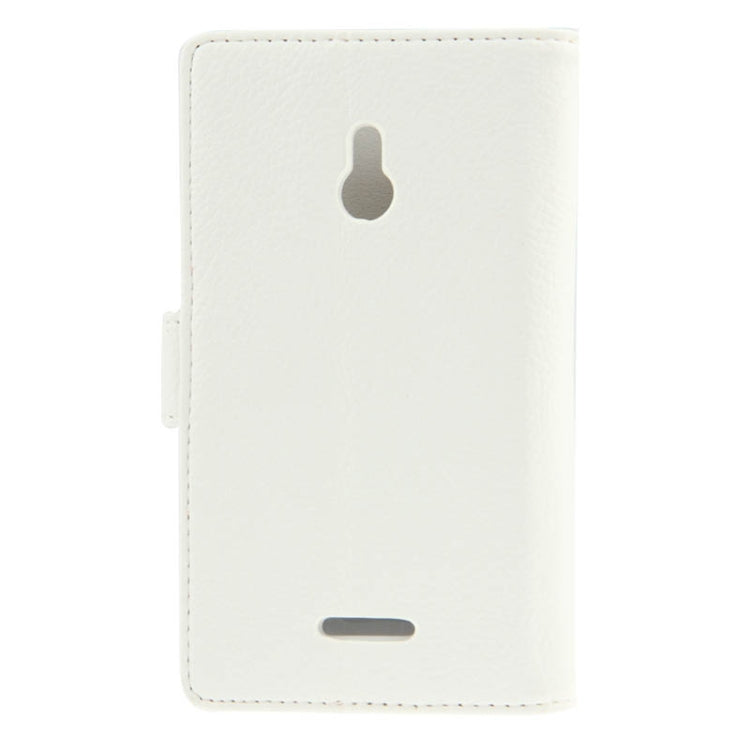 Litchi Texture Flip Leather Case with Card Slots & Holder for Nokia XL