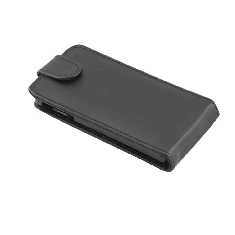 Vertical Flip Soft Leather Case for Sony LT25i(Black)