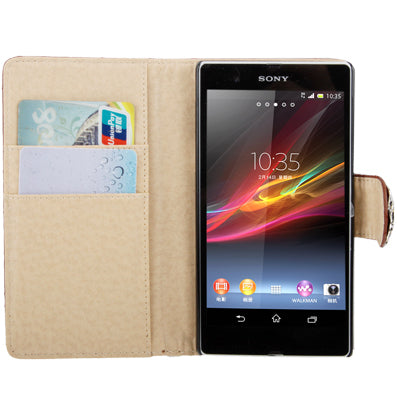 Plaid Texture Diamond Flower Button Flip Soft Leather Case with Credit Card Slots