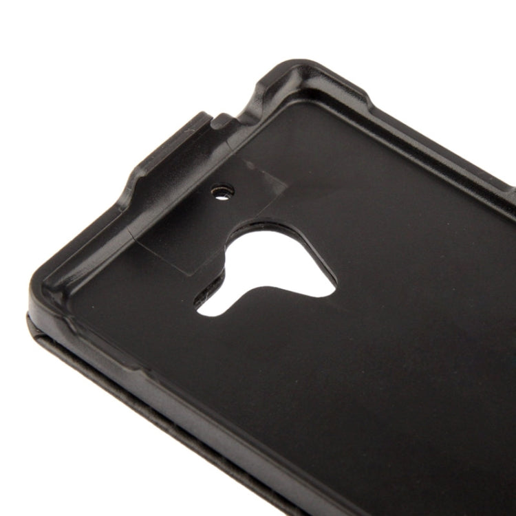 Vertical Flip Soft Leather Case for Sony Xperia ZL / L35H (Black)