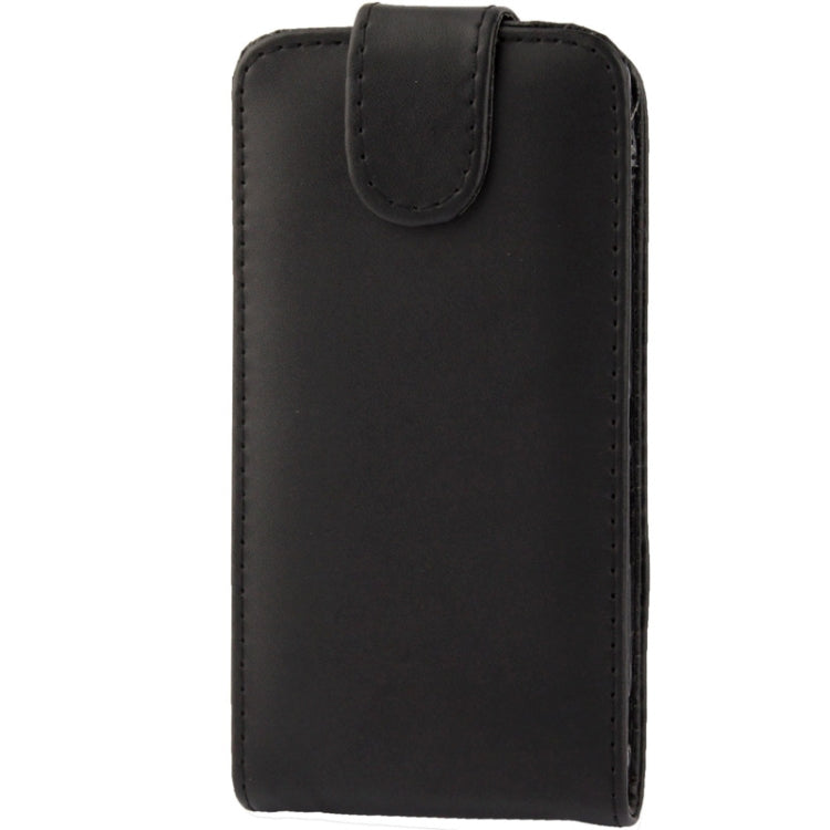 Vertical Flip Soft Leather Case for Sony Xperia ZR / M36H / C5502  (Black)
