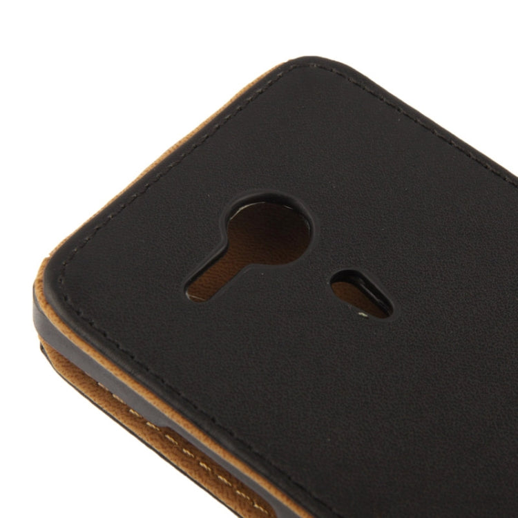 High Quality Vertical Flip Leather Case for Sony Xperia SP / M35h  (Black)