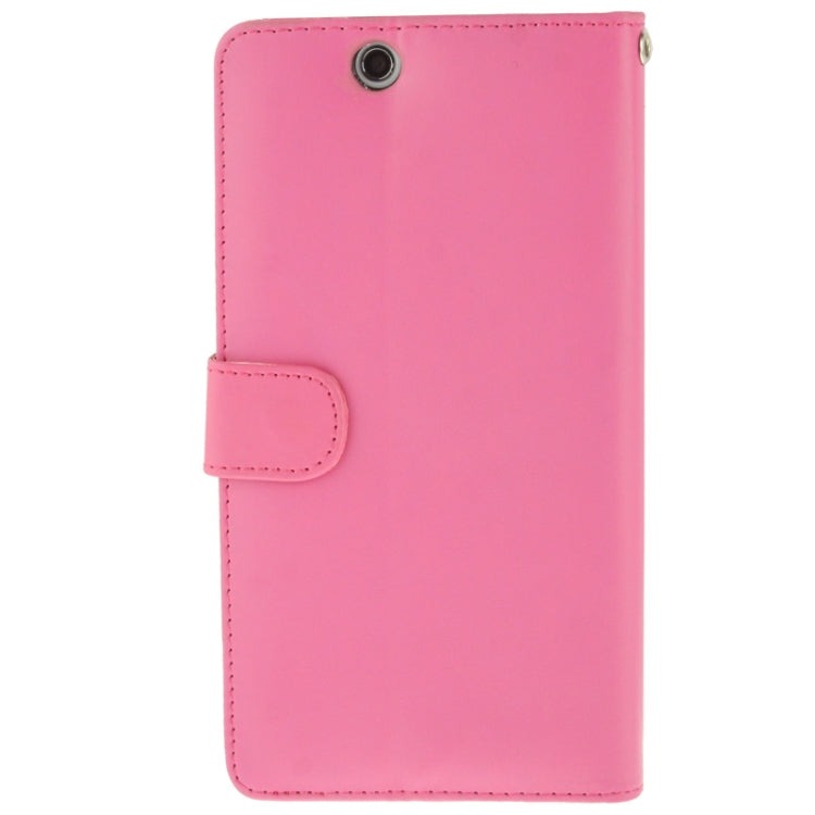 Soft Leather Case with Credit Card Slots & Holder for Sony Xperia Z Ultra / XL39H (Magenta)