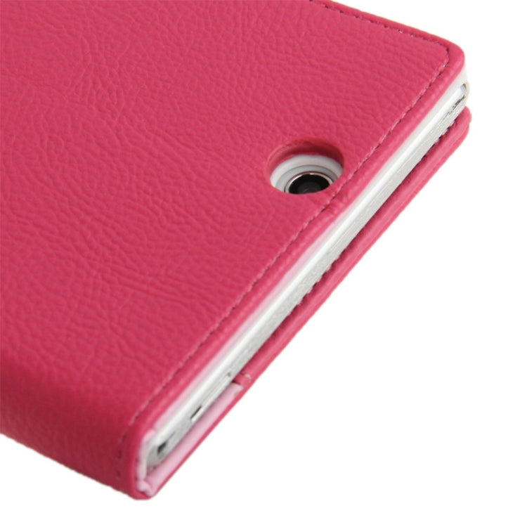 Litchi Texture Horizontal Flip Leather Case with Credit Card Slots & Holder for Sony Xperia Z Ultra / XL39h