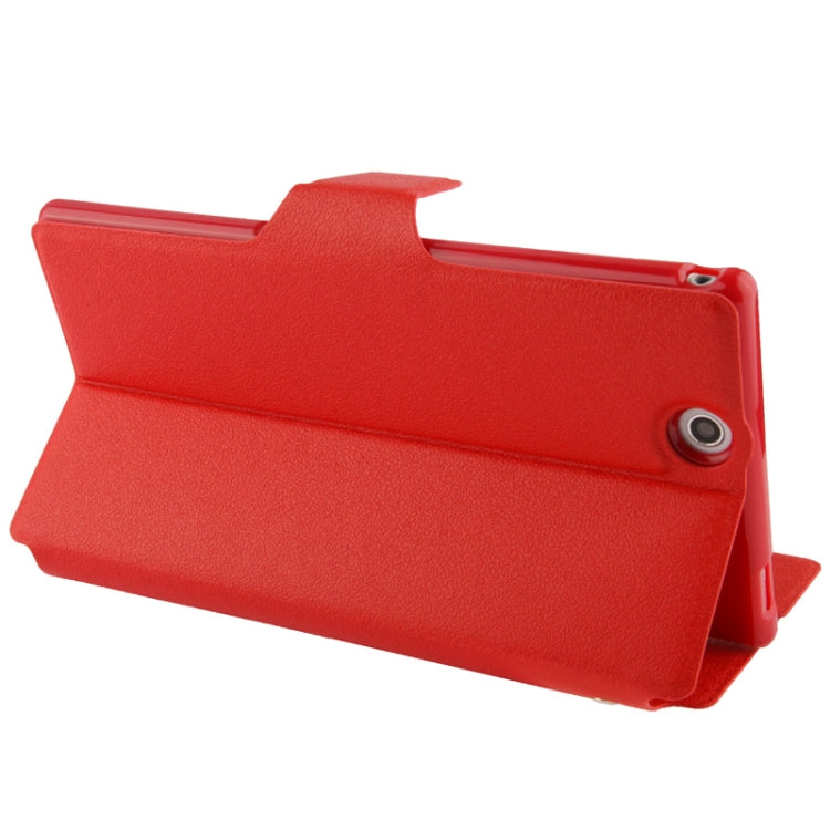 Pebble Texture Leather Case with Call Display ID & Holder for Sony Xperia Z Ultra / XL39H