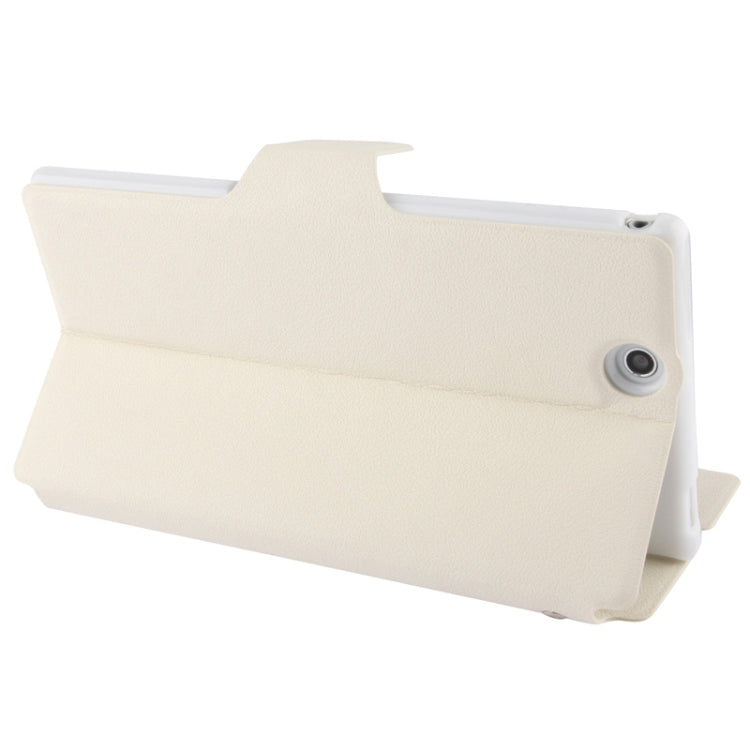 Pebble Texture Leather Case with Call Display ID & Holder for Sony Xperia Z Ultra / XL39H