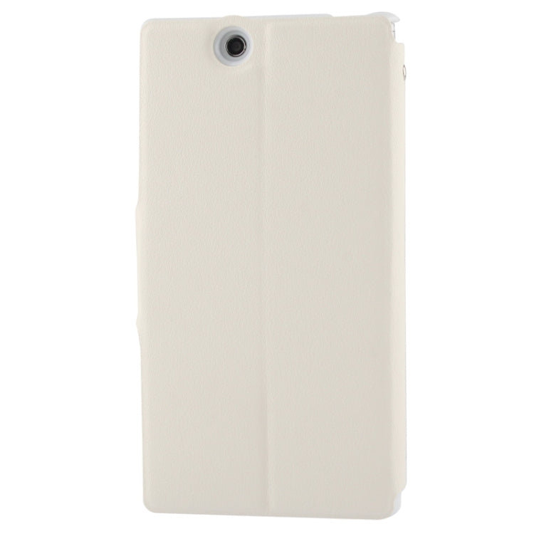 Pebble Texture Leather Case with Call Display ID & Holder for Sony Xperia Z Ultra / XL39H