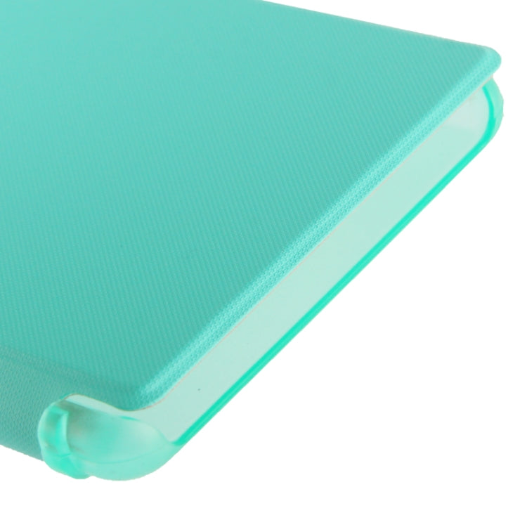 Flip Leather Cover Transparent Frosted Plastic Case with Call Display ID for Sony Xperia Z1 / L39h / Honami / C6902 / Xperia i1