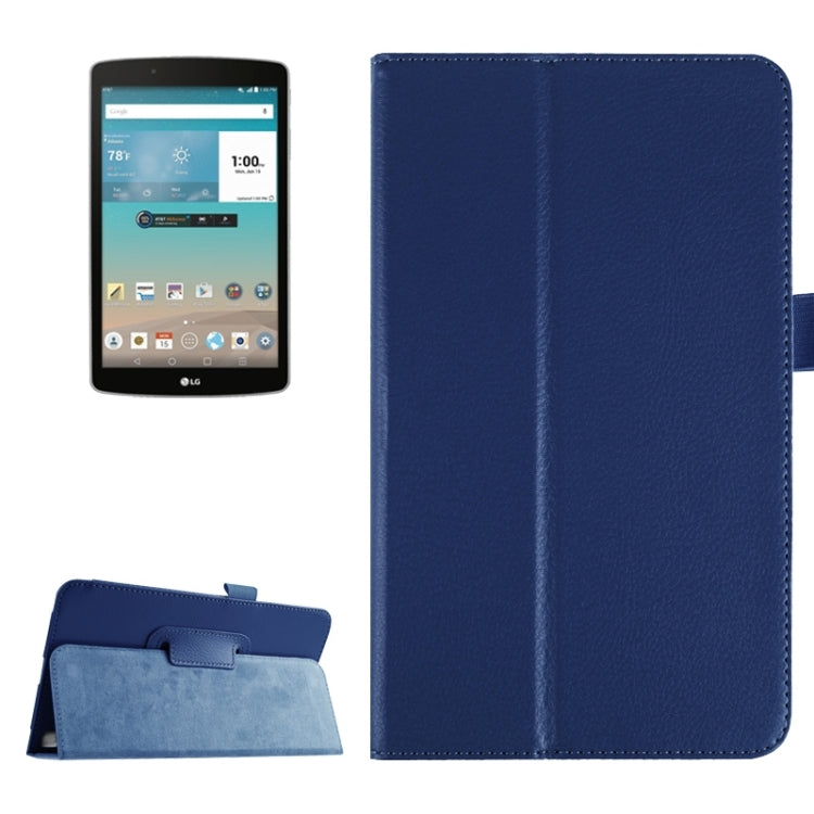Litchi Texture Horizontal Flip Leather Case with Holder for LG G Pad F 8.0