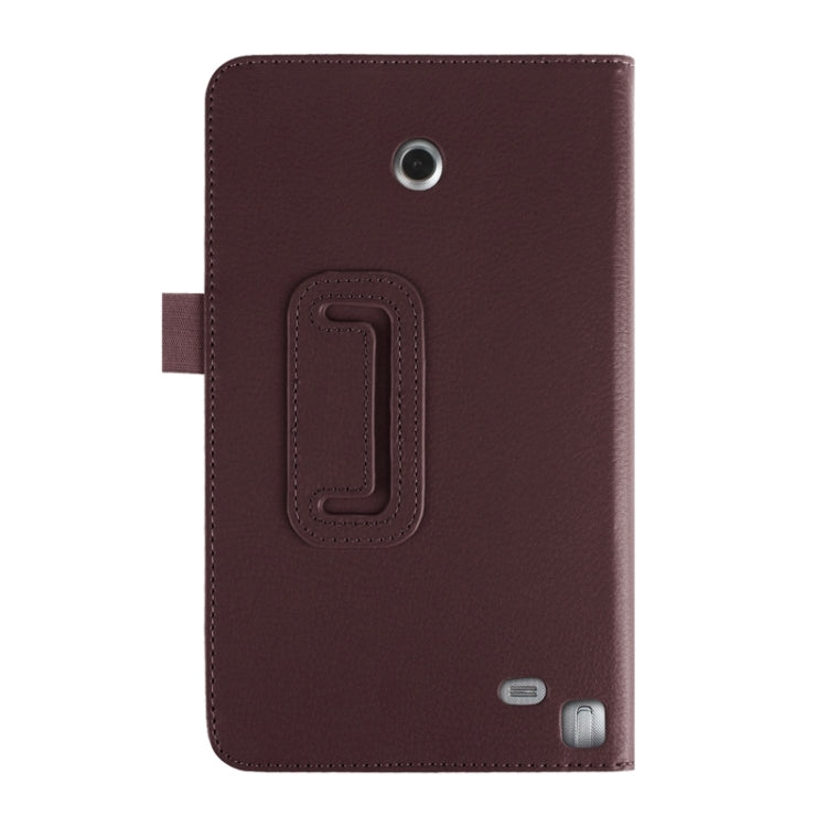 Litchi Texture Horizontal Flip Leather Case with Holder for LG G Pad F 8.0