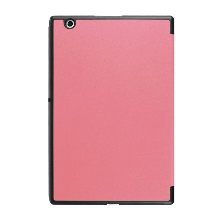 Cross Texture Horizontal Flip Leather Case with 3-folding Holder for Sony Xperia Z4 Tablet