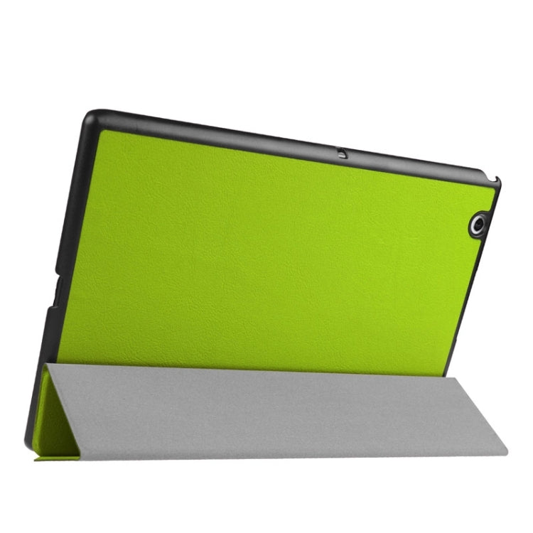 Cross Texture Horizontal Flip Leather Case with 3-folding Holder for Sony Xperia Z4 Tablet