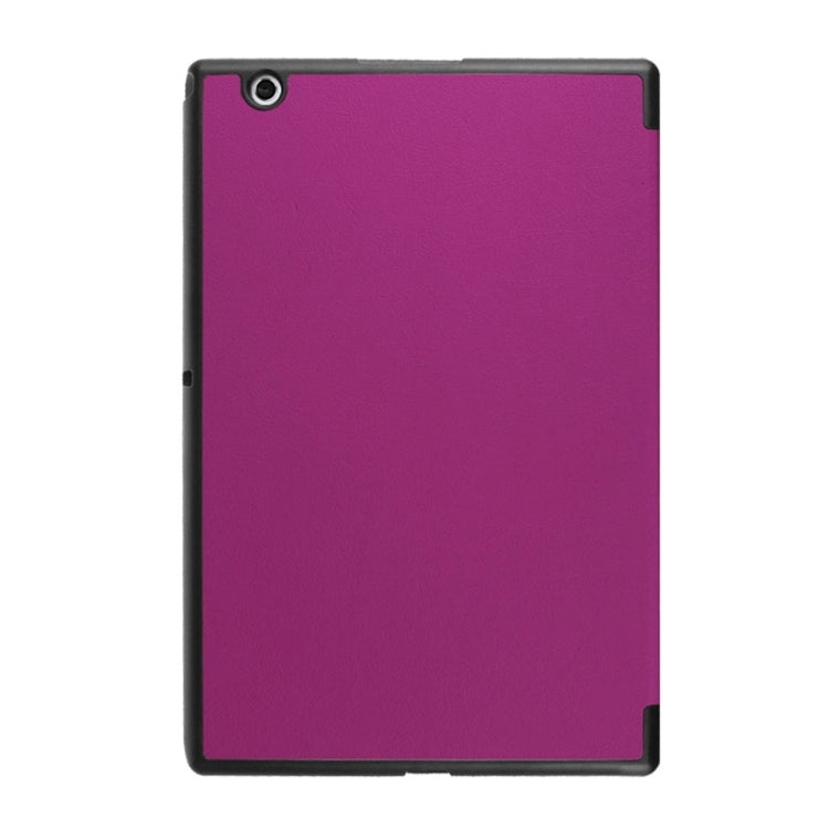 Cross Texture Horizontal Flip Leather Case with 3-folding Holder for Sony Xperia Z4 Tablet