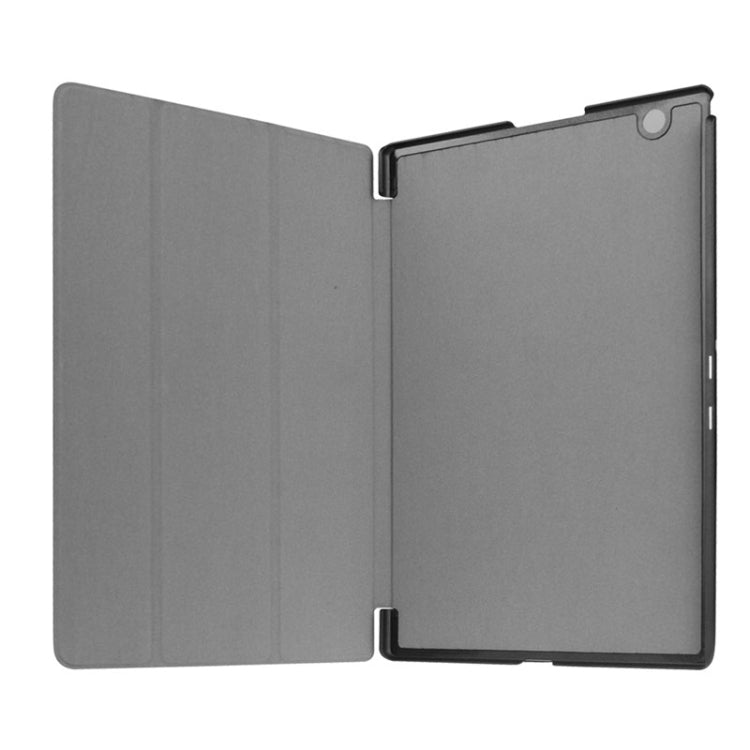 Cross Texture Horizontal Flip Leather Case with 3-folding Holder for Sony Xperia Z4 Tablet
