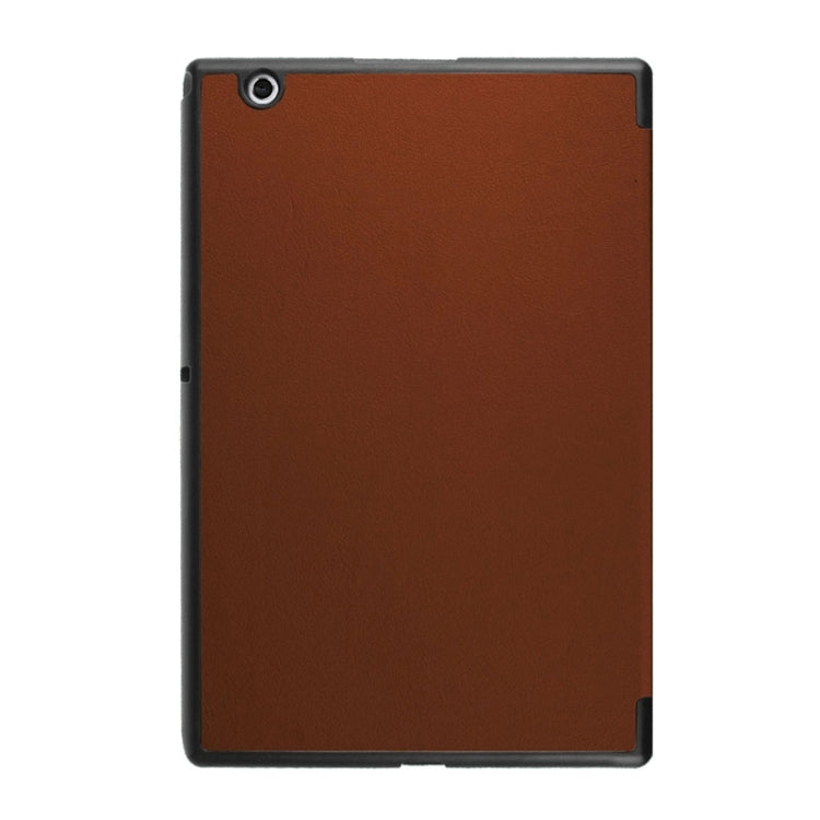 Cross Texture Horizontal Flip Leather Case with 3-folding Holder for Sony Xperia Z4 Tablet