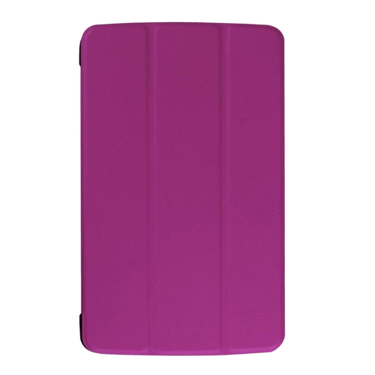 Karst Texture Horizontal Flip Leather Case with 3-folding Holder for LG G Pad F 8.0