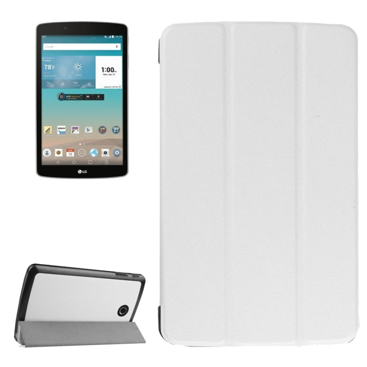 Karst Texture Horizontal Flip Leather Case with 3-folding Holder for LG G Pad F 8.0