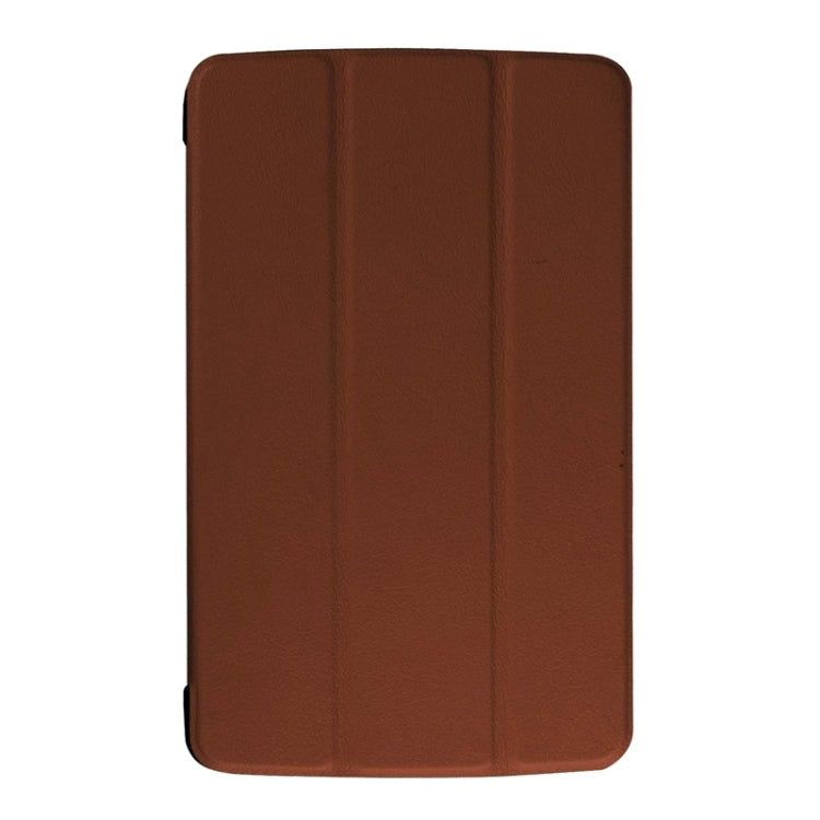 Karst Texture Horizontal Flip Leather Case with 3-folding Holder for LG G Pad F 8.0