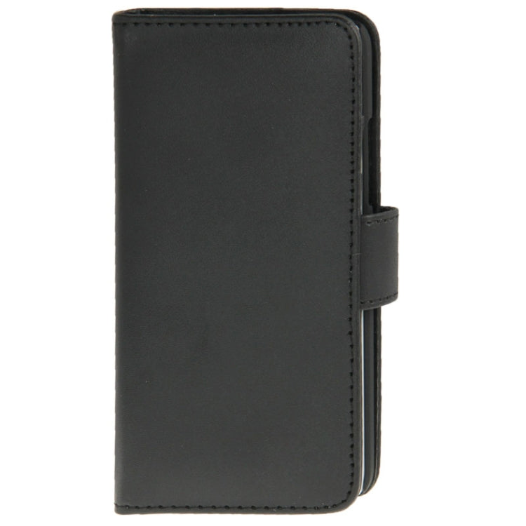 Horizontal Flip Magnetic Buckle Leather Protective Case with Holder & Credit Card Slots for HTC One mini / M4 (Black)