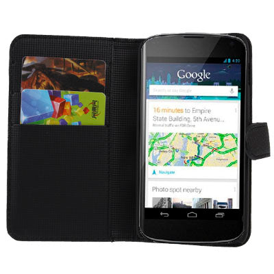 Litchi Texture Leather Case with Credit Card Slot & Holder for LG E960 Nexus 4