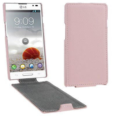 Lichi Texture Vertical Flip Leather Case for LG P760 Optimus L9