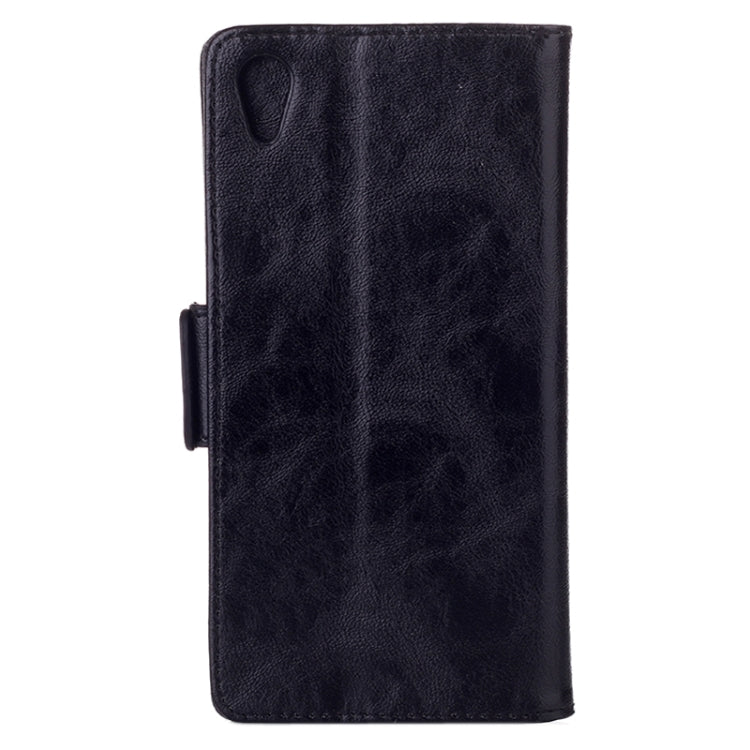 Oil Leather Case with Credit Card Slot & Holder for Sony Xperia Z1 / L39h