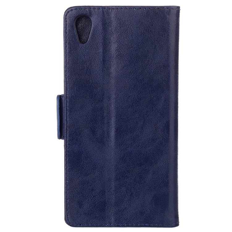 Oil Leather Case with Credit Card Slot & Holder for Sony Xperia Z1 / L39h