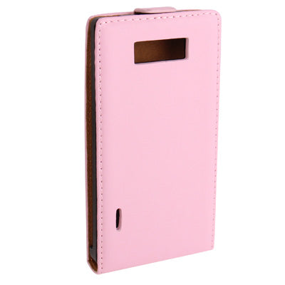 Pure Color Vertical Flip Leather Case for LG Optimus L7 / P705(Pink)